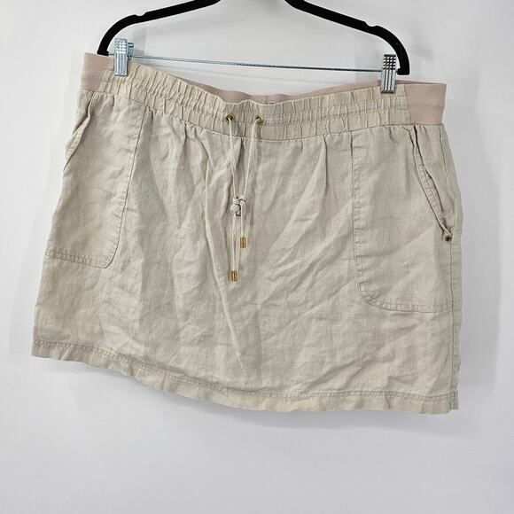 Ellen Tracy Dresses & Skirts - COMPANY ELLEN TRACY 100% Linen Skort Womens Size Extra Large XL